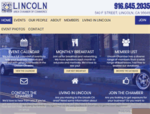 Tablet Screenshot of lincolnchamber.com